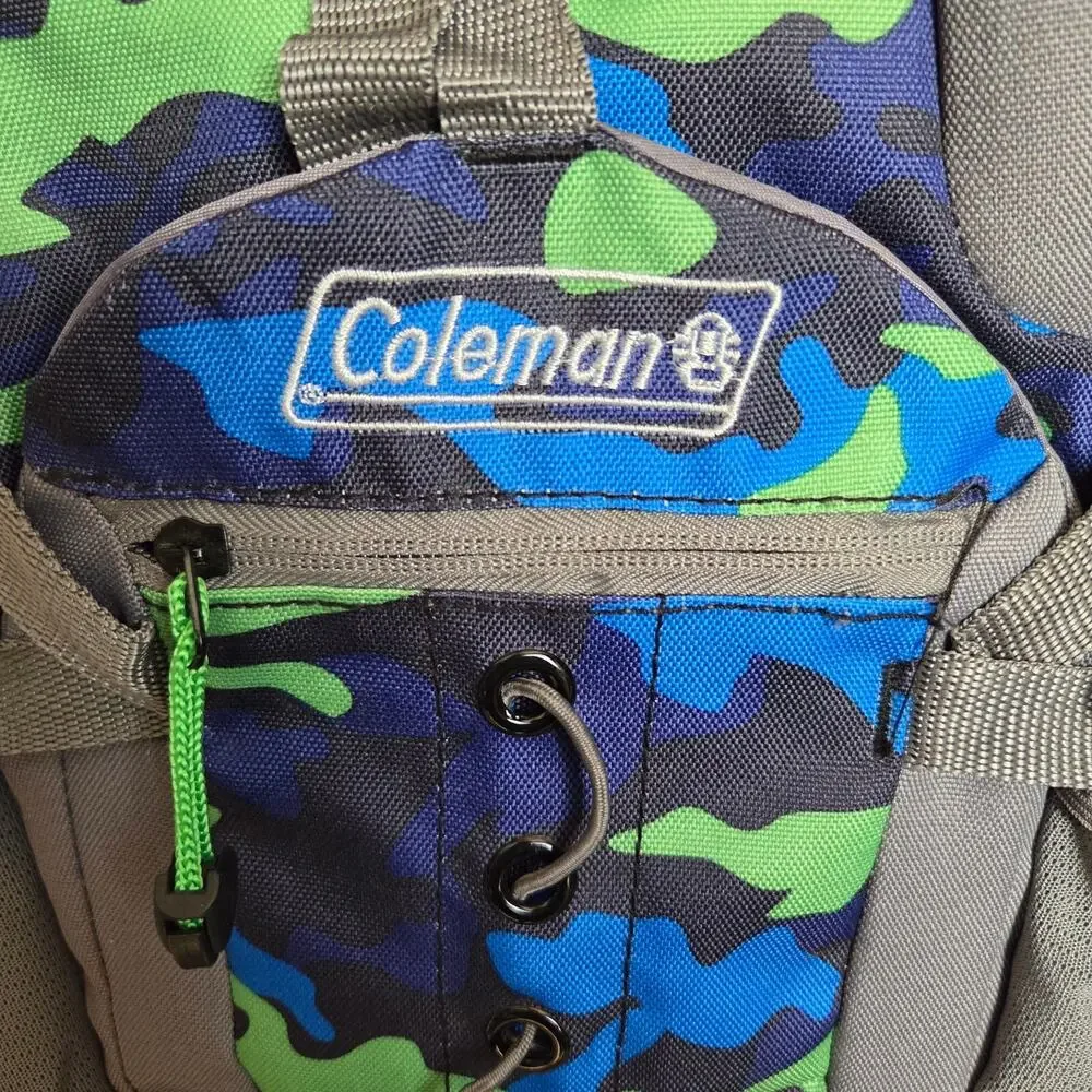 Coleman Blue Camo Hydration Backpack for Adventurous Kids